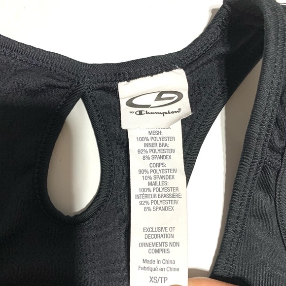 Champion Black Athletic Tank Top XS - Picture 5 of 9